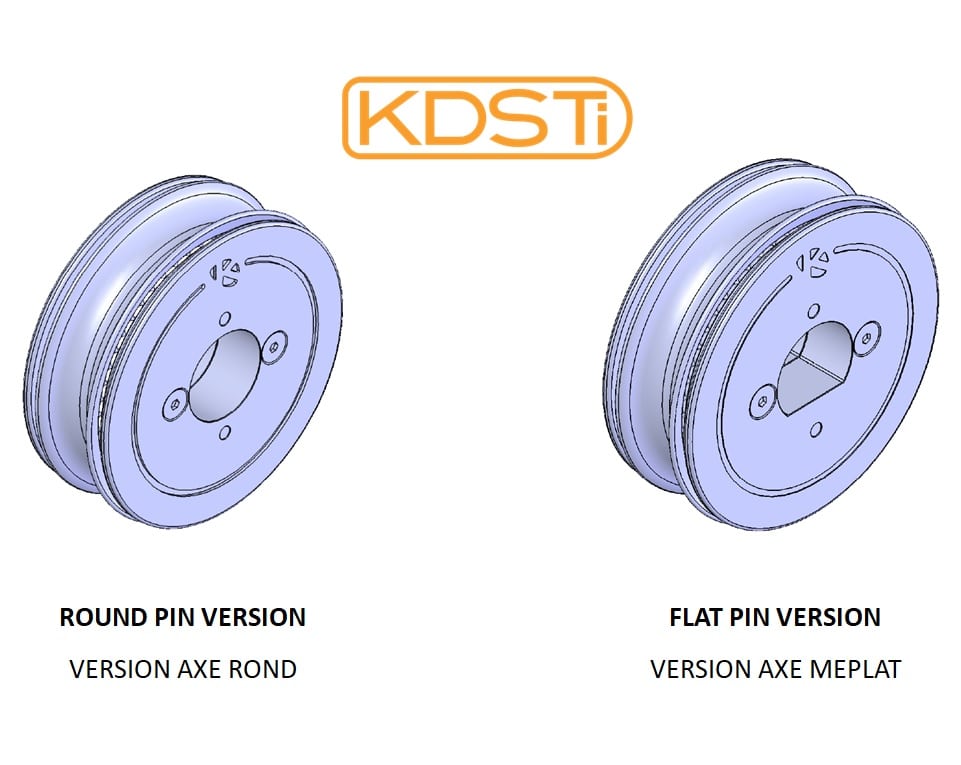 KDSTi105 (102 mm sheave) RACING TITANIUM SHEAVE 2026 NEW PRODUCT