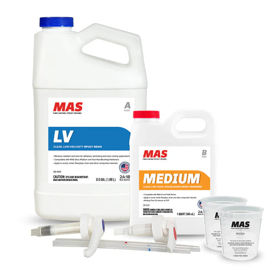 2:1 Premium Non-Blushing Marine Epoxy Kits 0.75 Gallon Medium