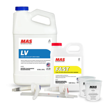 2:1 Premium Non-Blushing Marine Epoxy Kits Medium Hardener 0.75 Gallon