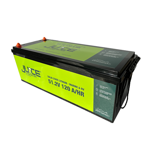 Juice Solid State Lithium batteries 51.2V, 120 a/hr, 6144 Whrs