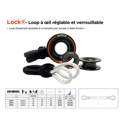 Adjustable and lockable loop for friction ring| Lock-B® Lock 4 B Technique