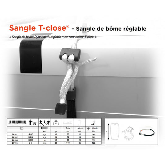 Boom Strap in Dyneema® Adjustable | S T-close® S6 I