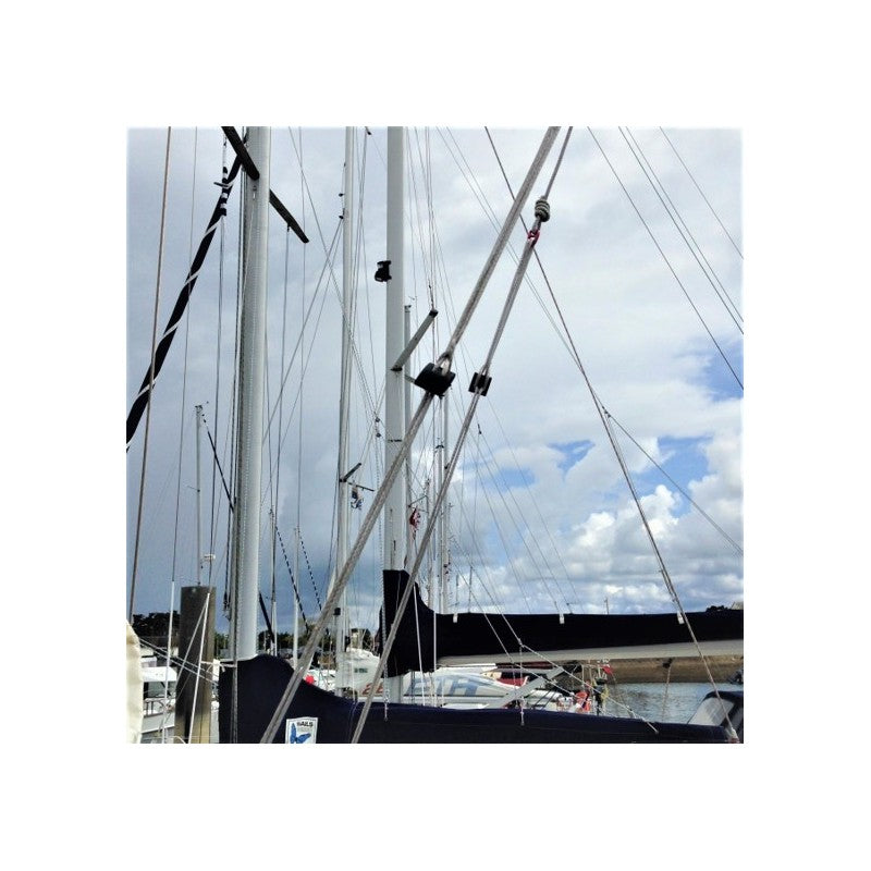 Clam cleat connector for lazy-jack | T-Lazy®