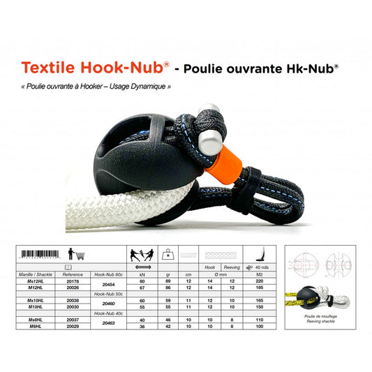 Hook-Nub | HK-Nub 40c Textile Opening Pulley