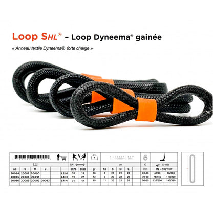 Loop High-load in Dyneema®| Ls HL® Oversheated Loop - Ls 3 HL small R3