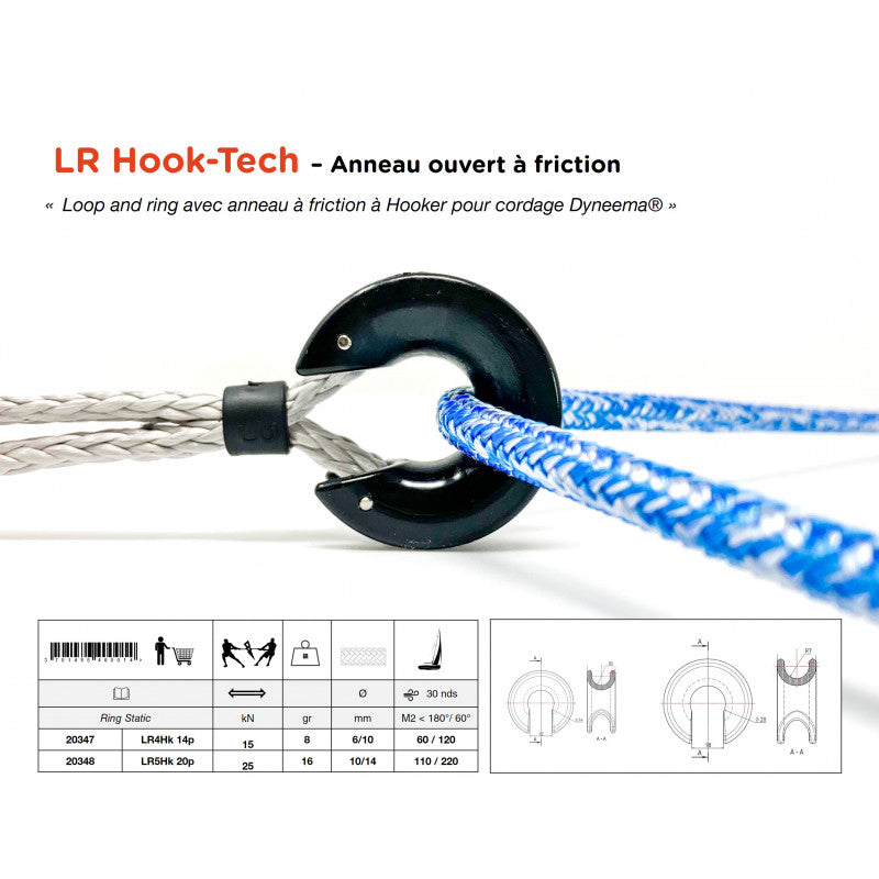 Loop in Dyneema® with friction ring | LR® Hook Loop R5 POM