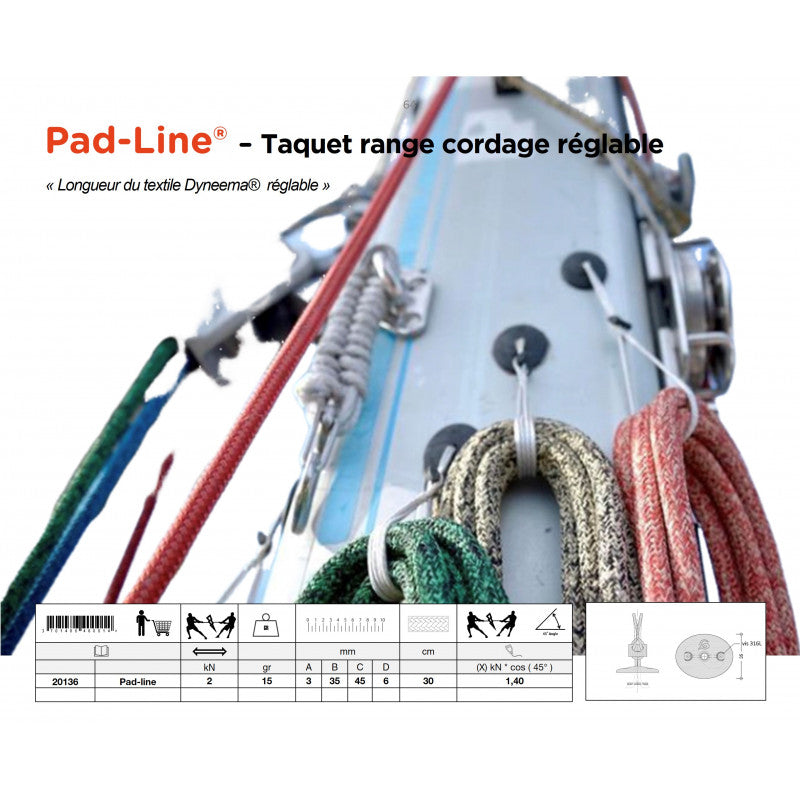 Padeye for rope storage | Pad-line®
