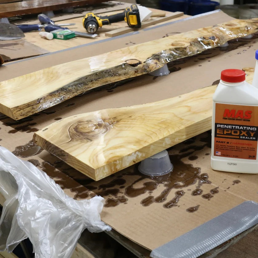 Penetrating Epoxy Resin Wood Sealer 1.5 Quart Kit